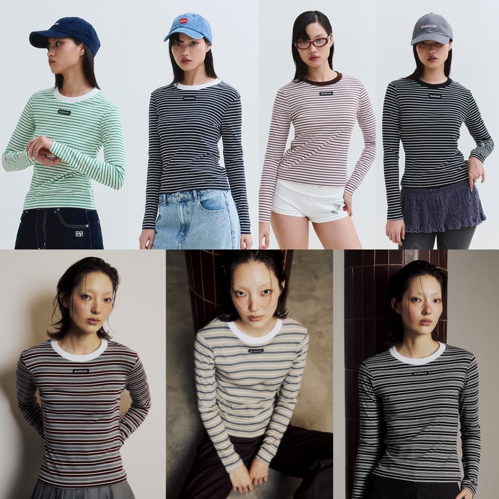 maison KEEPS | Loly Long Sleeve Top | เสื้อแขนยาว ลายทาง รูปที่ 1