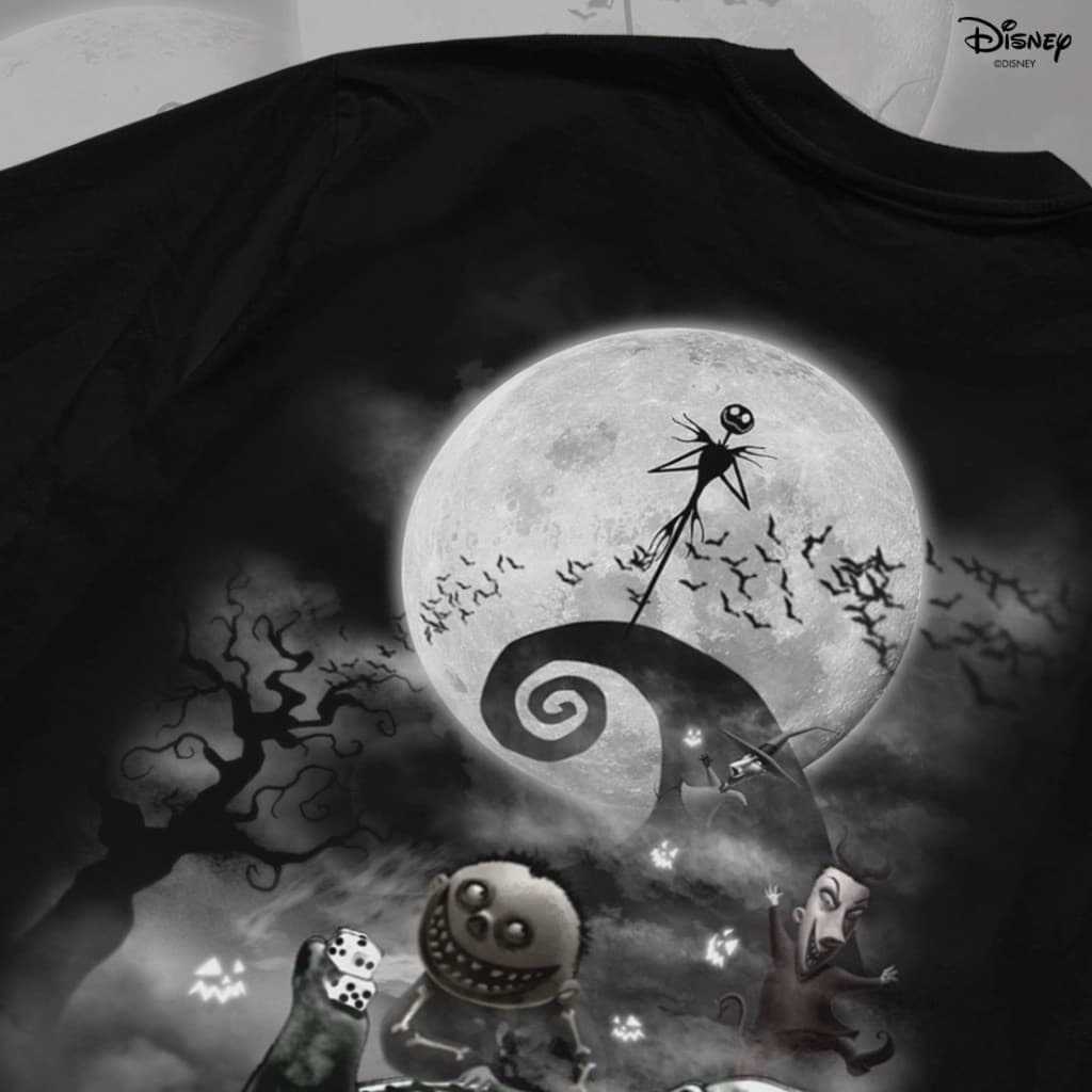 Power 7 Shop เสื้อยืดการ์ตูน "The Nightmare Before Christmas" ลิขสิทธิ์แท้ DISNEY รูปที่ 2