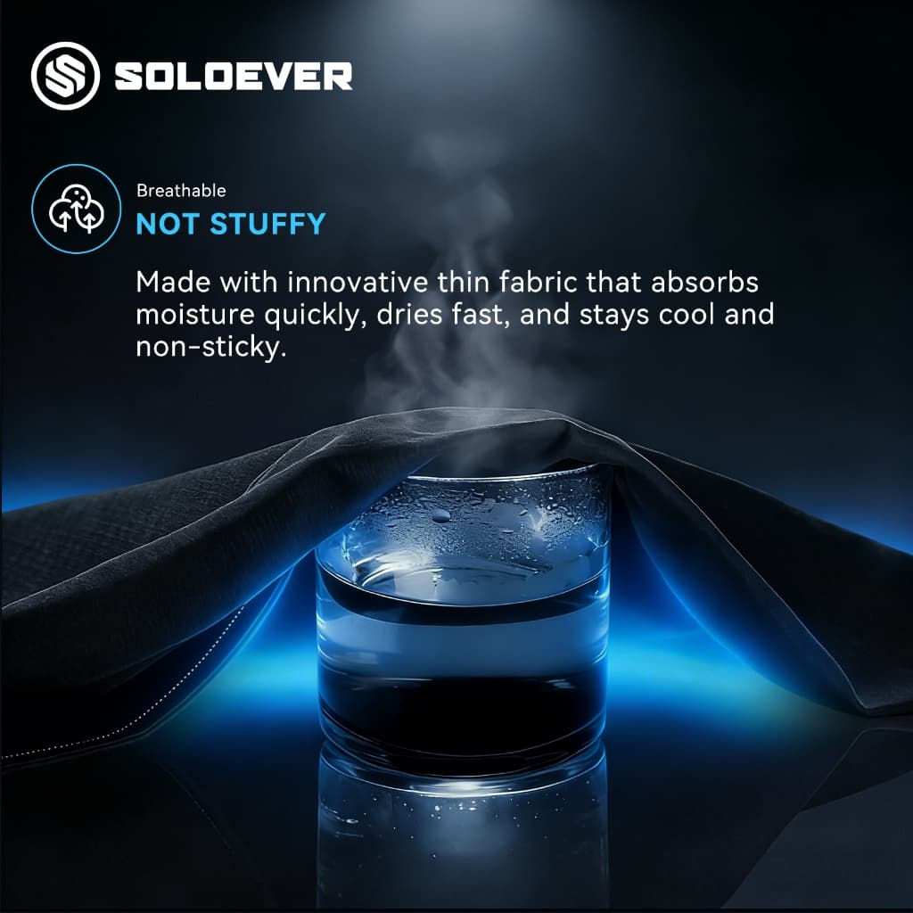 SOLOEVER Balaclava Face Mask สําหรับขี่รถจักรยานยนต์และขี่จักรยาน Biker Mask PM2.5โม่งระบายอากาศ กันฝุ่น กันรังสีuv รูปที่ 5