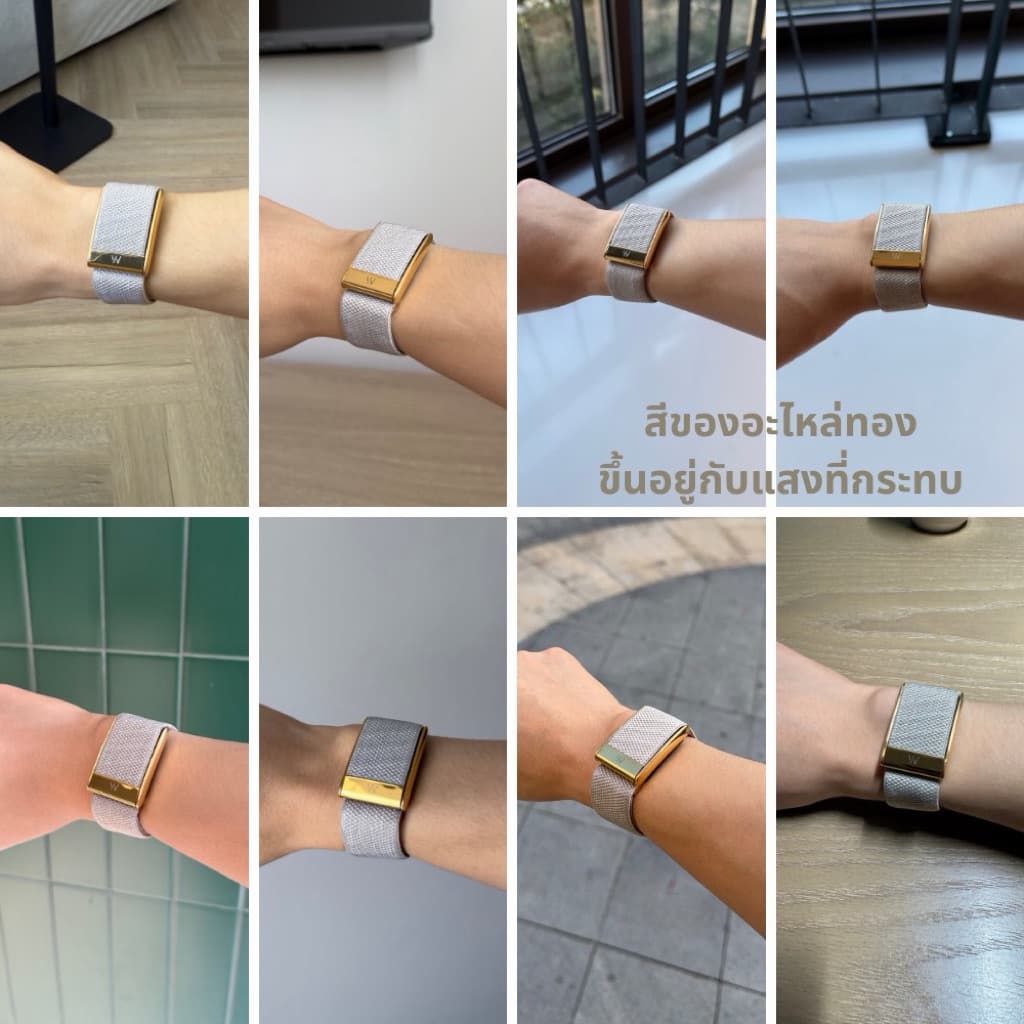 Gold สายWHOOP 5.0 + โลโก้W สายOriginal สายwhoop สายนาฬิกาwhoop ไม่ใช่ของแท้ โรงงานมาเอง รูปที่ 8