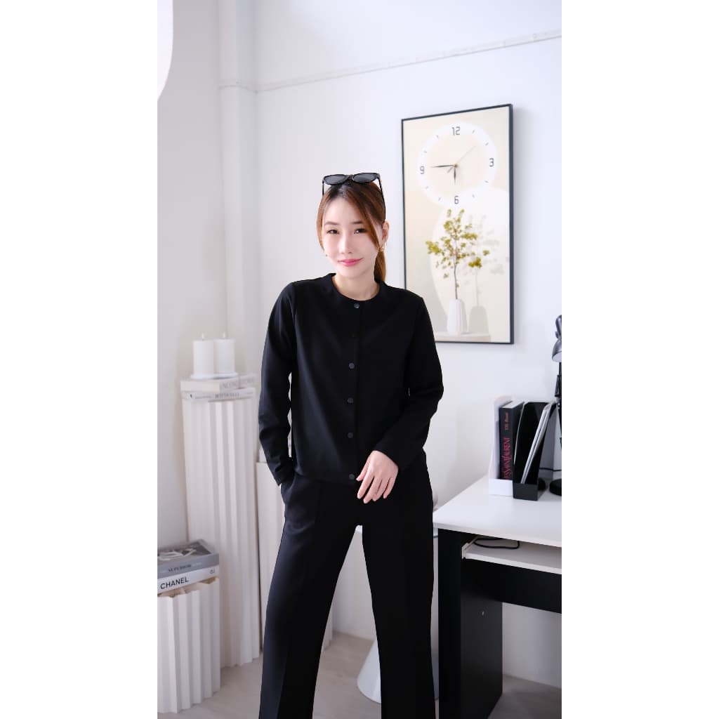 Lawyer Store I เสื้อแขนยาวผ้ายืด กระดุมแป๊ก ตามสีเสื้อ เสื้อเเขนยาว กระดุมใช้งานได้จริง เนื้อผ้าใส่สบาย รูปที่ 5