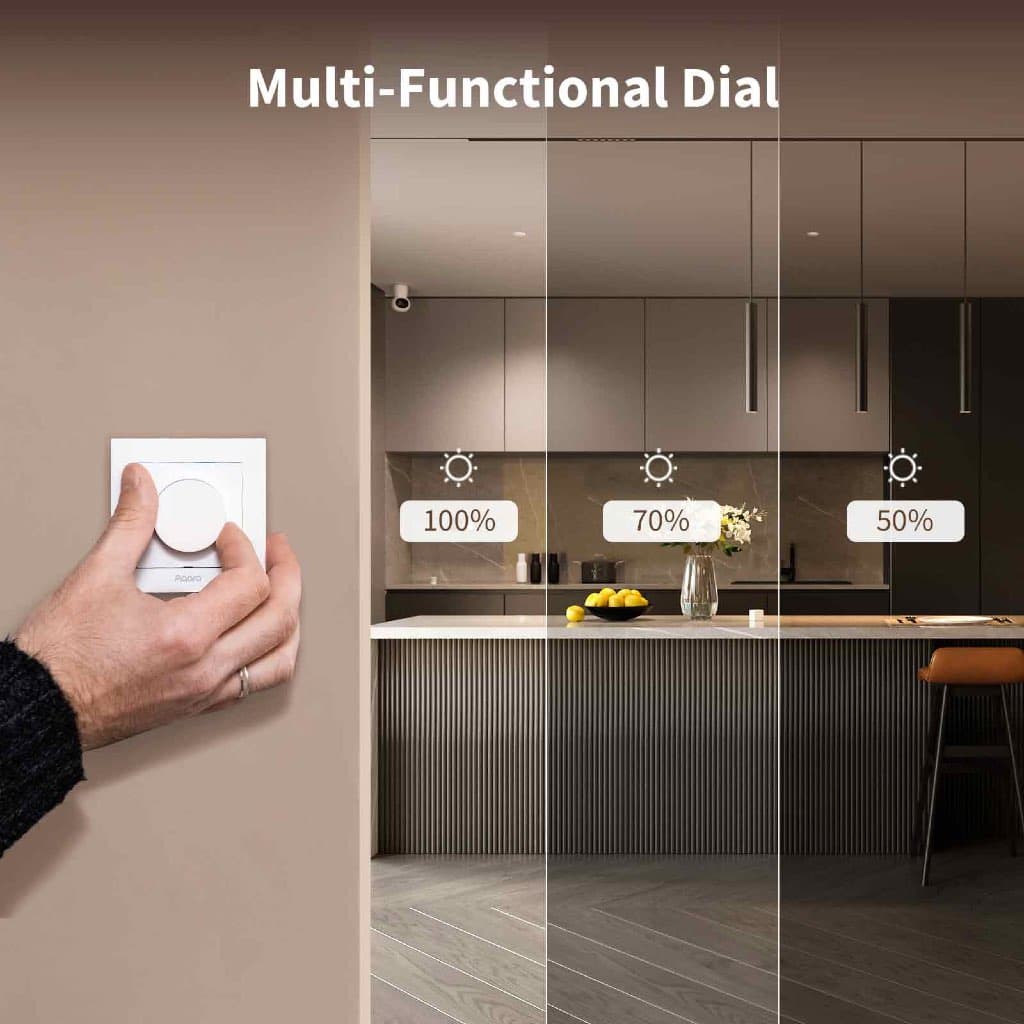 Aqara Dimmer Switch H2 EU สวิตช์หรี่ไฟอัจฉริยะหมุนดิมได้ รองรับ Matter + Zigbee รูปที่ 7