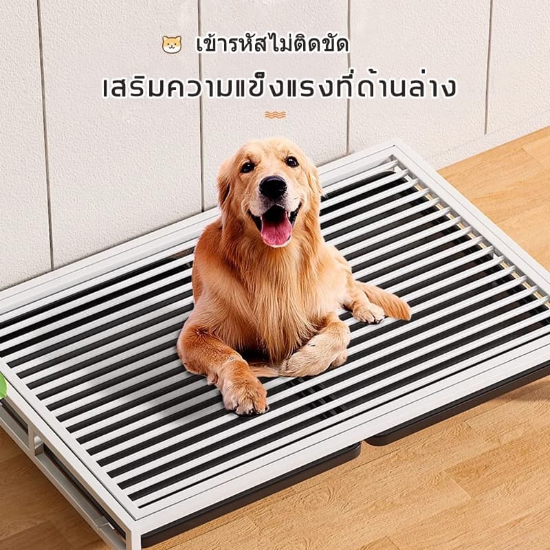 Petorldog กรงแมว กรงแมวขนาดใหญ่ คอนโดแมวกรงแมวคอนโด กรงขังแมว กรงสัตว์เลี้ยง มีล้อและบันได แถมถาดฟรี รูปที่ 7