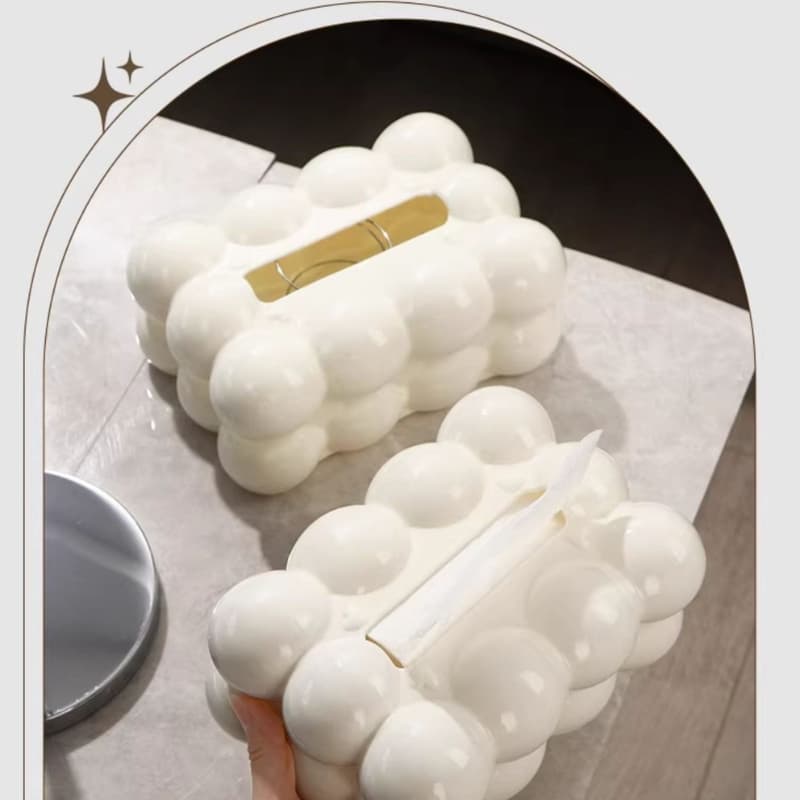 กล่องทิชชู่ กล่องใส่ทิชชู่มินิมอล กล่องใส่กระดาษทิชชู่ TISSUE BOX ของตกแต่งบ้าน กันฝุ่น กันน้ำ รูปที่ 5