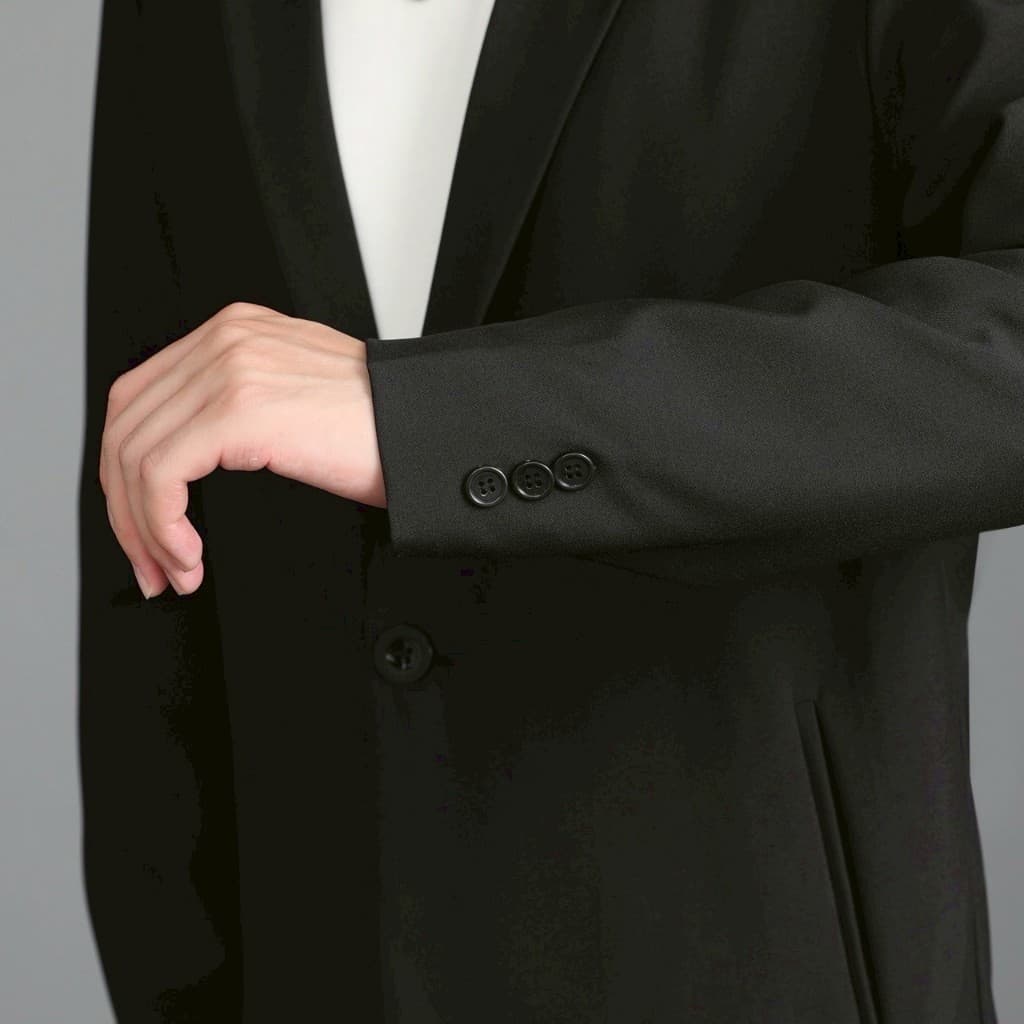 SUIT-M-04 เซ็ตสูทสีพื้น ใส่ทำงาน สไตล์เกาหลี สูทผู้ชายทรงหลวม เซ็ตสูทแฟชั่น ทรงสวยผ้านิ่มใส่สบาย รูปที่ 8