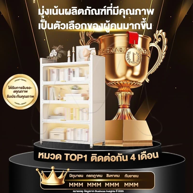 MMM ตู้เก็บของ กันฝุ่น กันแมลง 3/4/5/6ชั้น เหล็กคาร์บอน ประตูอะคริลิคใส เก็บจานชาม กันน้ำ ไม่เป็นสนิม รูปที่ 9