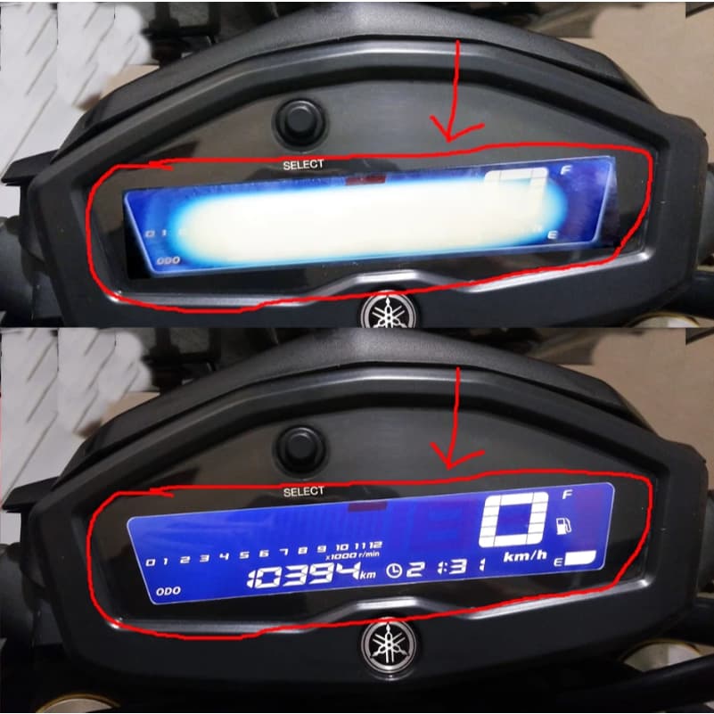 ชุดซ่อมเรือนไมล์ Yamaha M-Slaz สำหรับอาการฟิล์มจอไหม้เท่านั้น รูปที่ 2