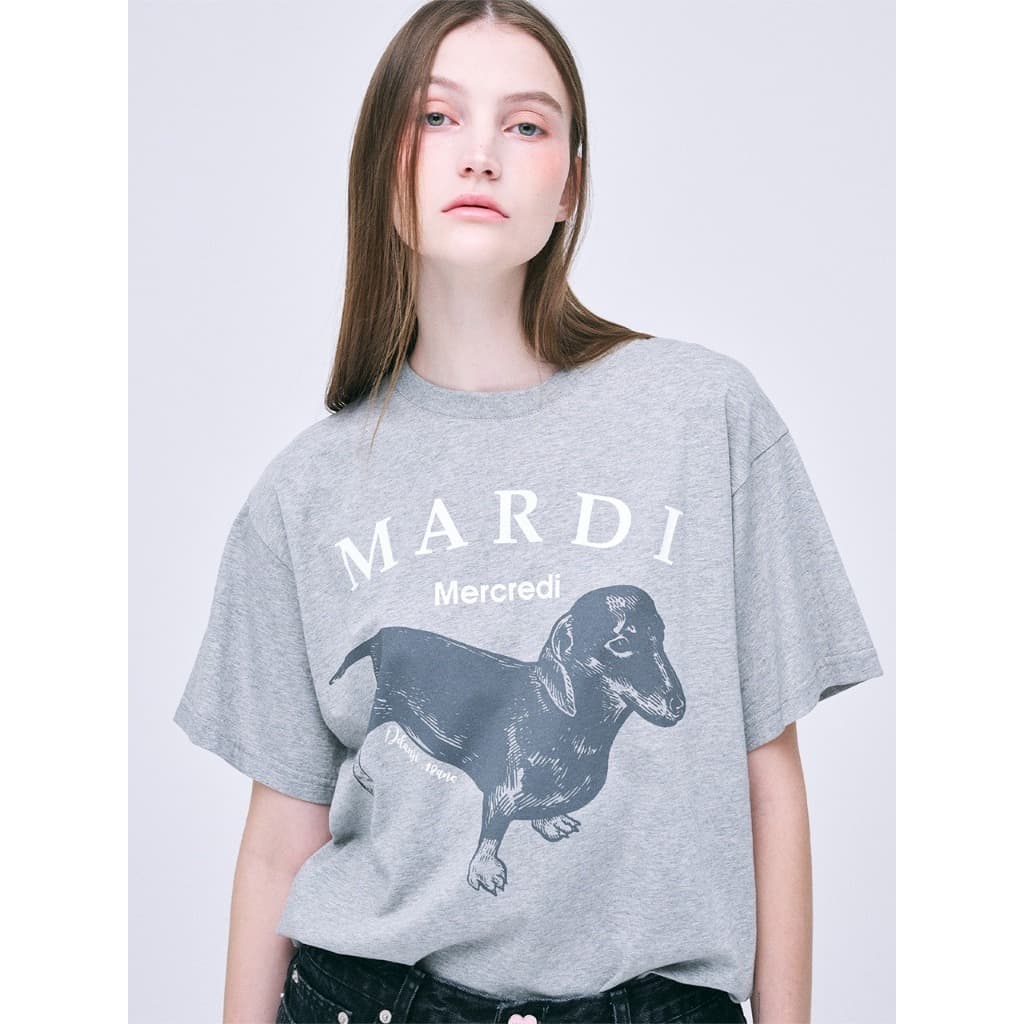 Mardi Mercredi Tshirt Ddanji (Light Beige, Ivory Pink, White Tangerine, Grey White, Oatmeal Taupe, Ivory Pink) รูปที่ 5