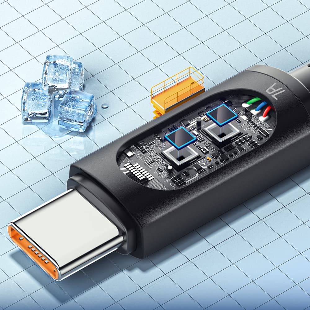 7A Essager 100W USB A To Type C To C แสดงสาย PD สายชาร์จเร็วสำหรับ Xiaomi Poco3 Samsung Huawei รูปที่ 6
