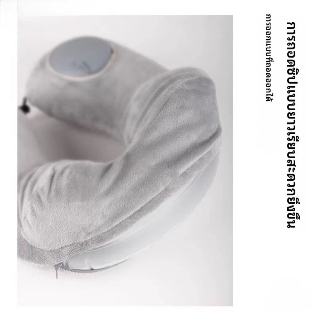 Portable Inflatable Neck Pillow หมอนรองคอแบบเป่าลม หมอนเดินทาง U รูปที่ 4