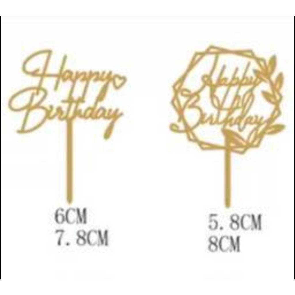 ป้าย Happy birthday ขนาดเล็ก แพค10ชิ้น ลอกฟิล์มออกก่อนใช้งาน รูปที่ 7