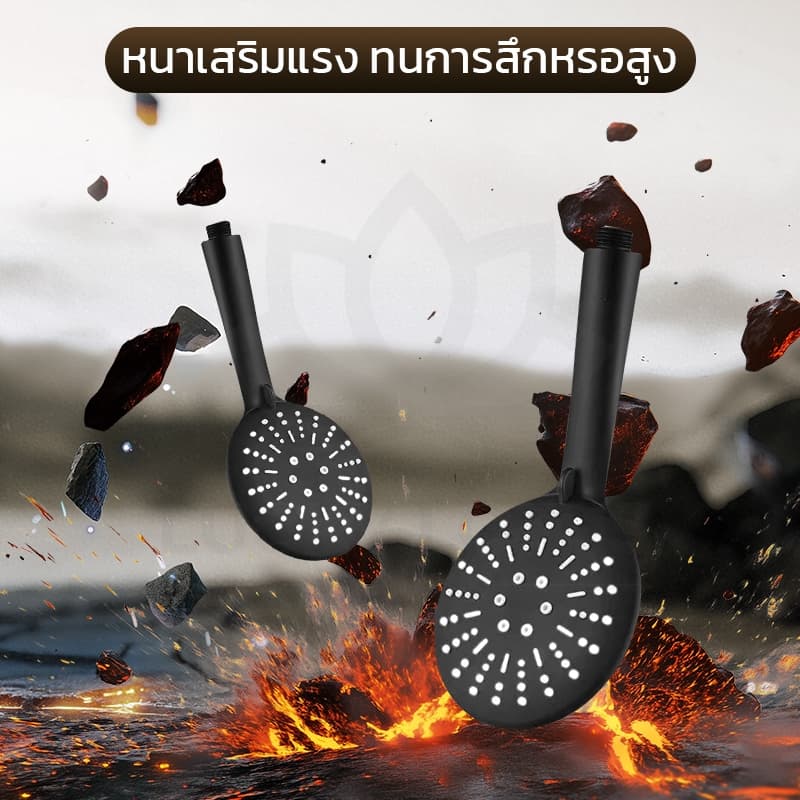 LUCKYLOTUS ฝักบัวอาบน้ำแรงดันสูง สแตนเลส 304 ดีไซน์พรีเมียม น้ำไหลนุ่มสบาย รูปที่ 9