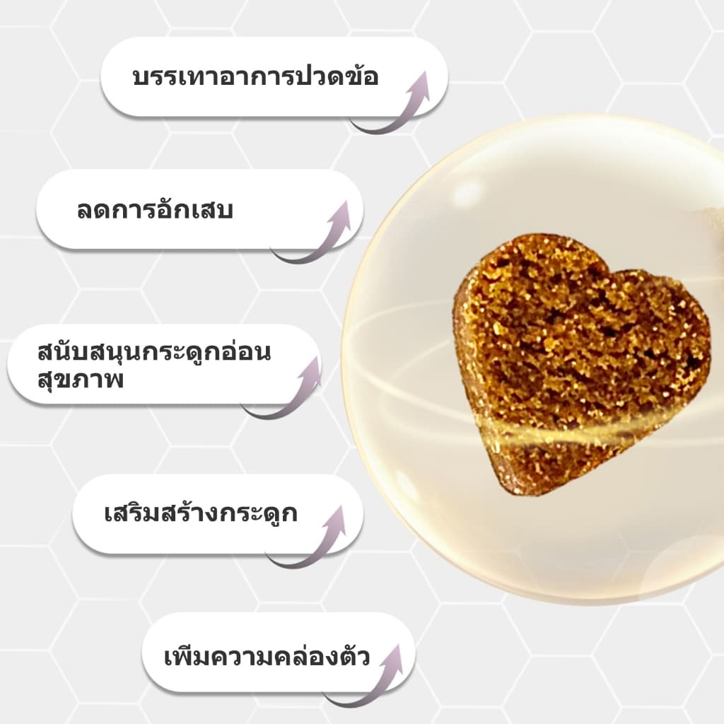 Popoo Hip & Joint Support for Dogs อาหารเสริมสุนัข เสริมสร้างข้อต่อ กระดูก Dogs Treats120 ชิ้น รูปที่ 3