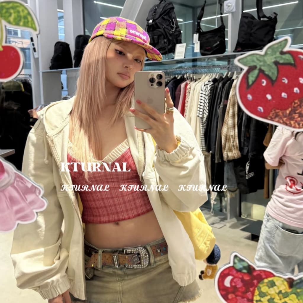ชุดว่ายน้ำ 2 ชิ้น ชุดบิกีนี่ ลายตารางสีแดง เซ็กซี่สไตล์ฝรั่งเศส Beachwear น่ารักสุด ๆ | Ocean Mood รูปที่ 3