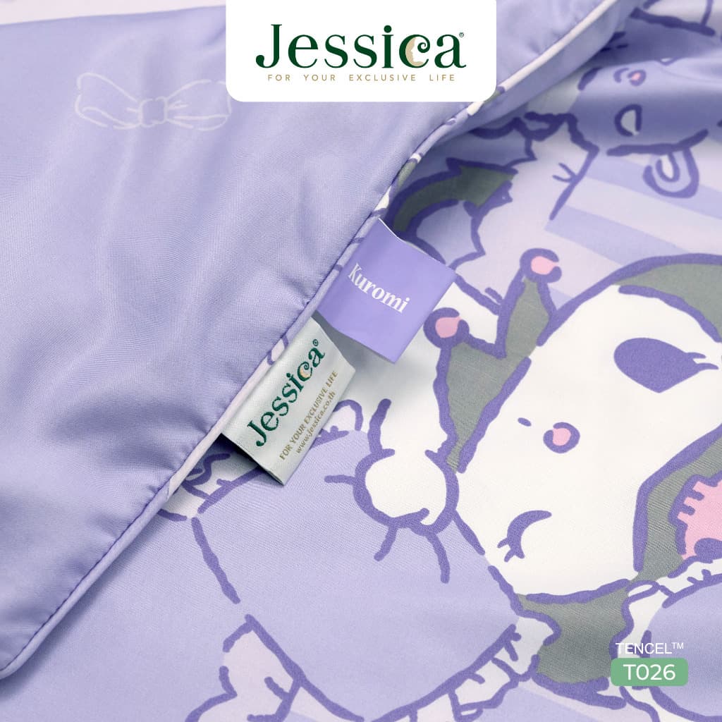 Jessica Tencel Kuromi T026 คุโรมิ เจสสิก้า ลายลิขสิทธิ์แท้ Sanrio ชุดเครื่องนอน ผ้าปูที่นอน ผ้านวม ผ้าห่ม รูปที่ 6