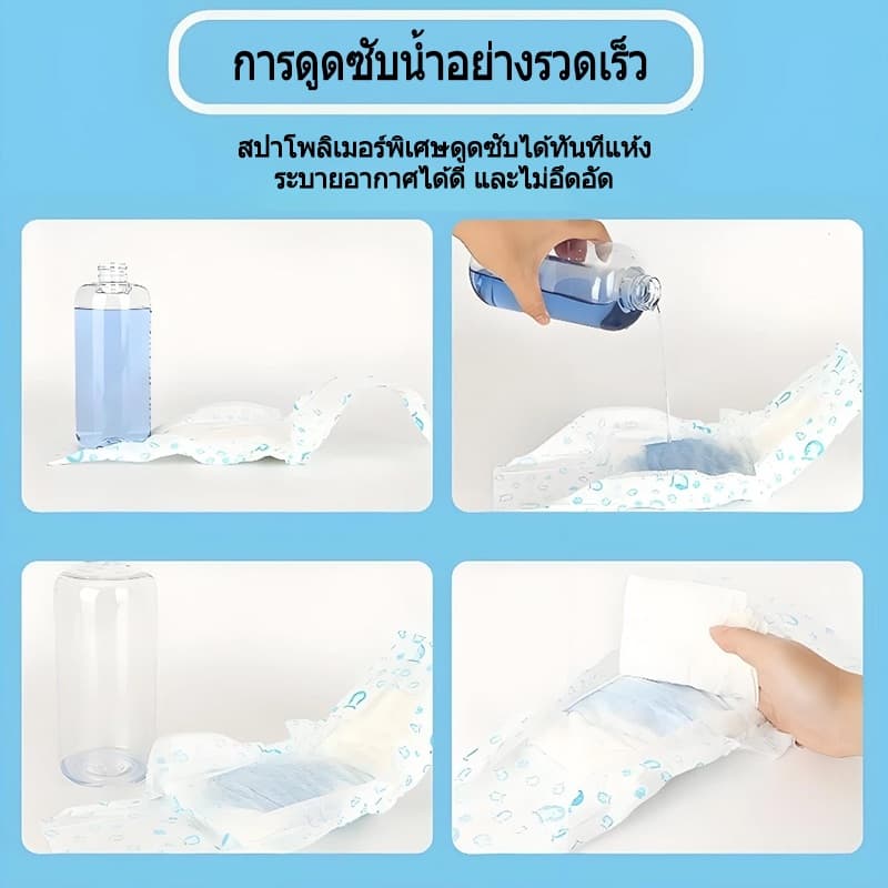 12-36 ชิ้น ชุด ผ้าอ้อมสุนัขและแมว ซึมซับเร็ว ระบายอากาศได้ดีและสวมใส่สบาย ผ้าอ้อมแบบใช้แล้วทิ้ง อุปกรณ์แมว ถาดรองฝึก รูปที่ 5