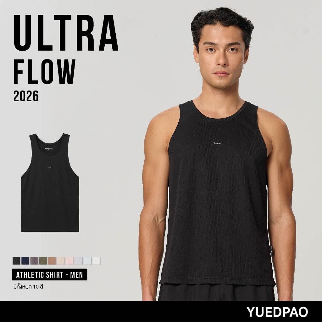 Yuedpao Sportswear - Athletic Shirts (Men) เสื้อออกกำลังกายแขนกุดผู้ชาย เสื้อกีฬา เสื้อกล้ามสำหรับวิ่ง (10 สี)