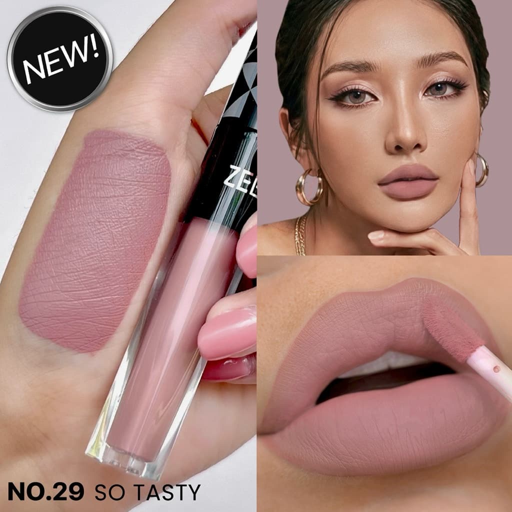 zeeda lip matte #29 สีชมพูนู้ดตุ่น สายฝอ ผิวเหลืองถึงน้ำผึ้งทาสวยค่ะ รูปที่ 1