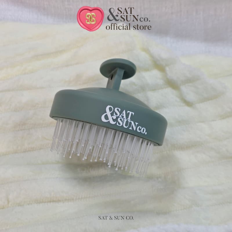 SATANDSUN SoftTouch Scalp Brush 360° หวีสระผม 2in1 นุ่ม ไม่บาดหนังศีรษะ ใช้เปียกและแห้ง รูปที่ 5
