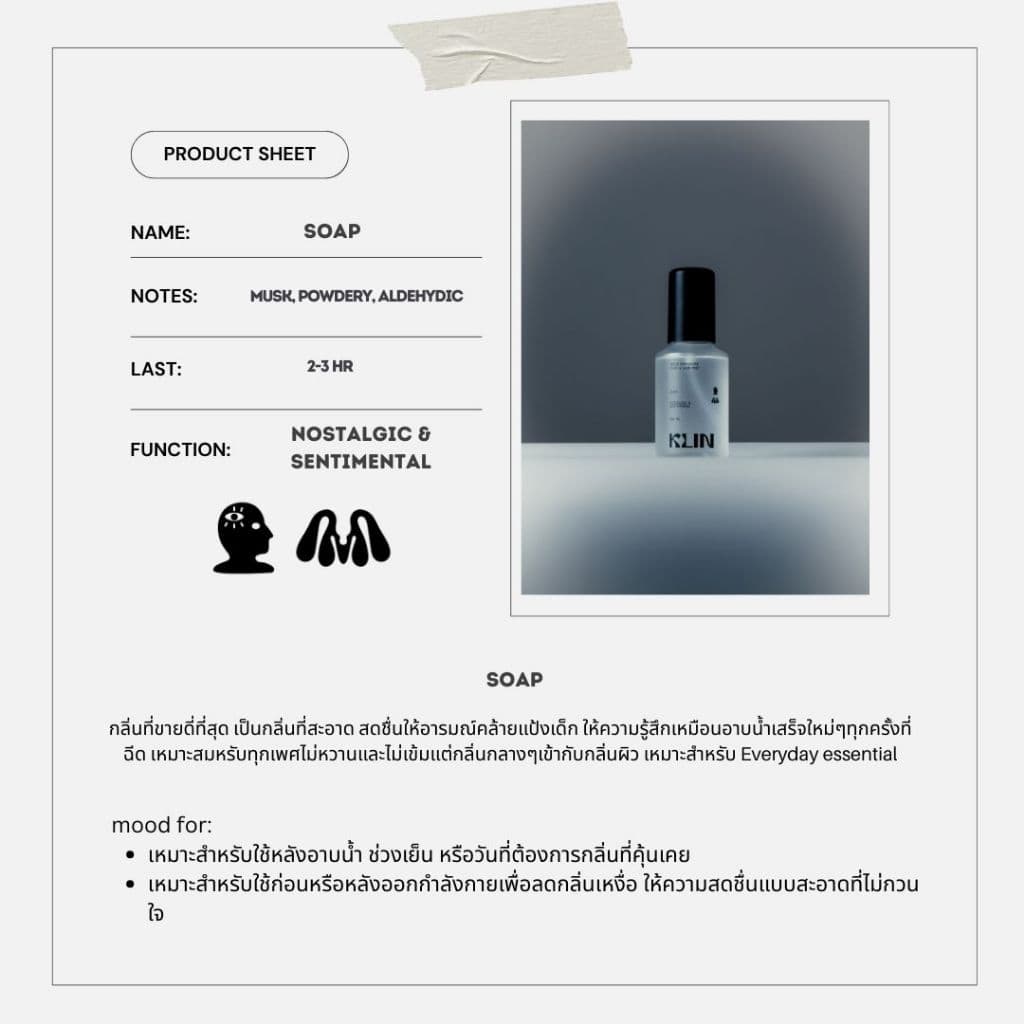 "Soap" Mood enhancer body and hair mist 10ml รูปที่ 3