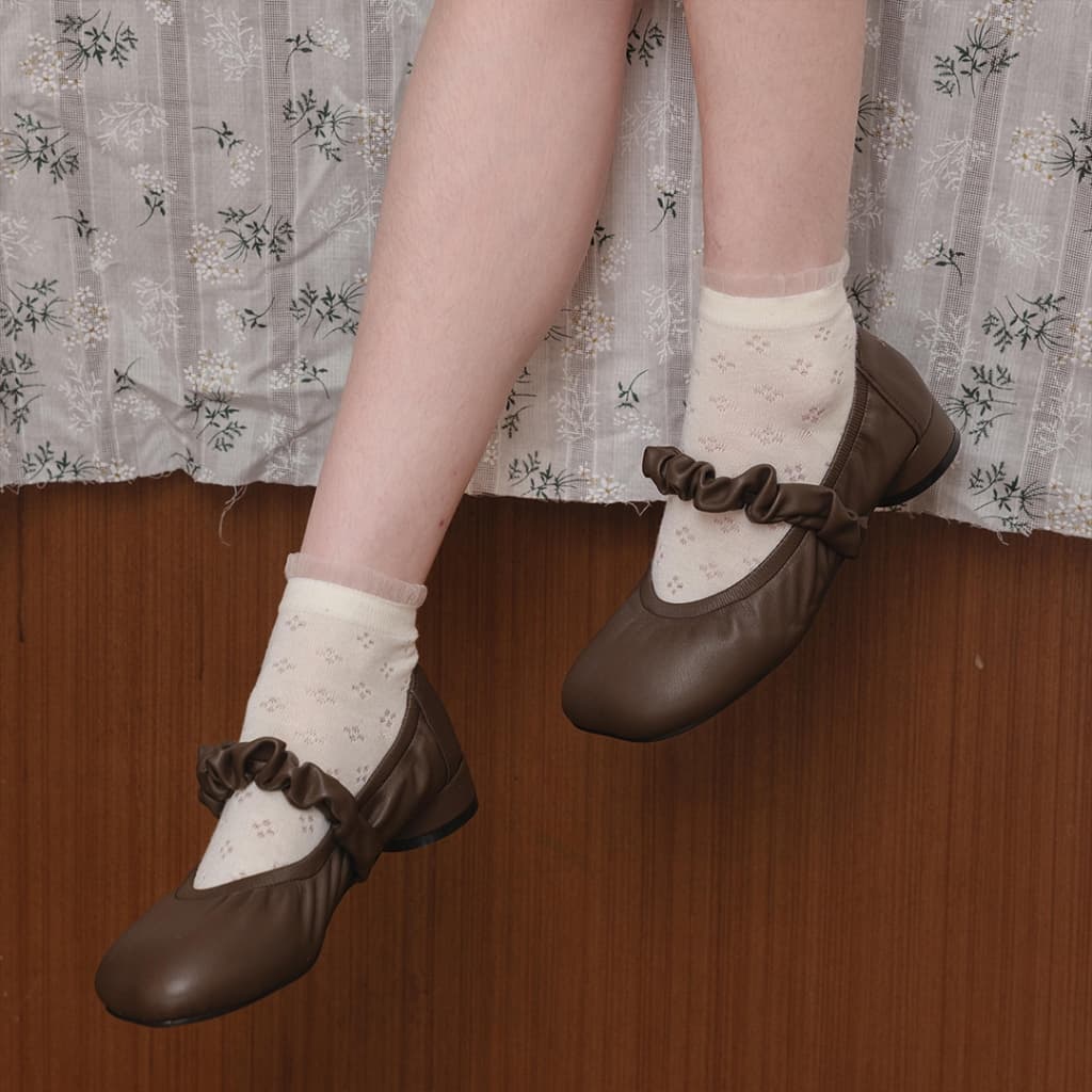 *แนะนำเพิ่ม1ไซส์* รองเท้า Kyda รุ่น Betty ส้น1นิ้ว หนังนุ่มนิ่ม รูปที่ 7