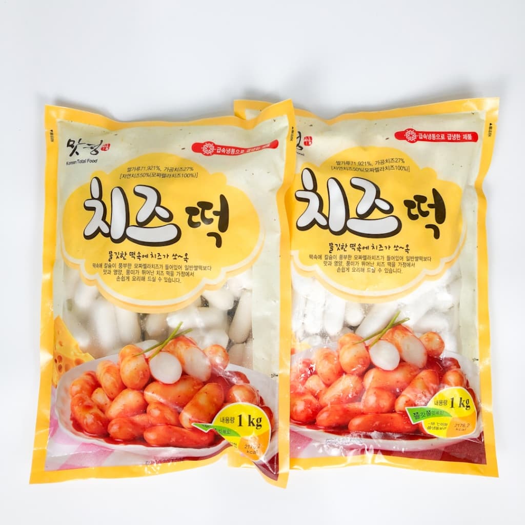 Tteokbokki 250g-500g รสมันม่วง รสชีส ต๊อกบกกี แป้งต๊อกบกกีสอดไส้ 고구마 치즈 떡볶이 Topokki รูปที่ 8