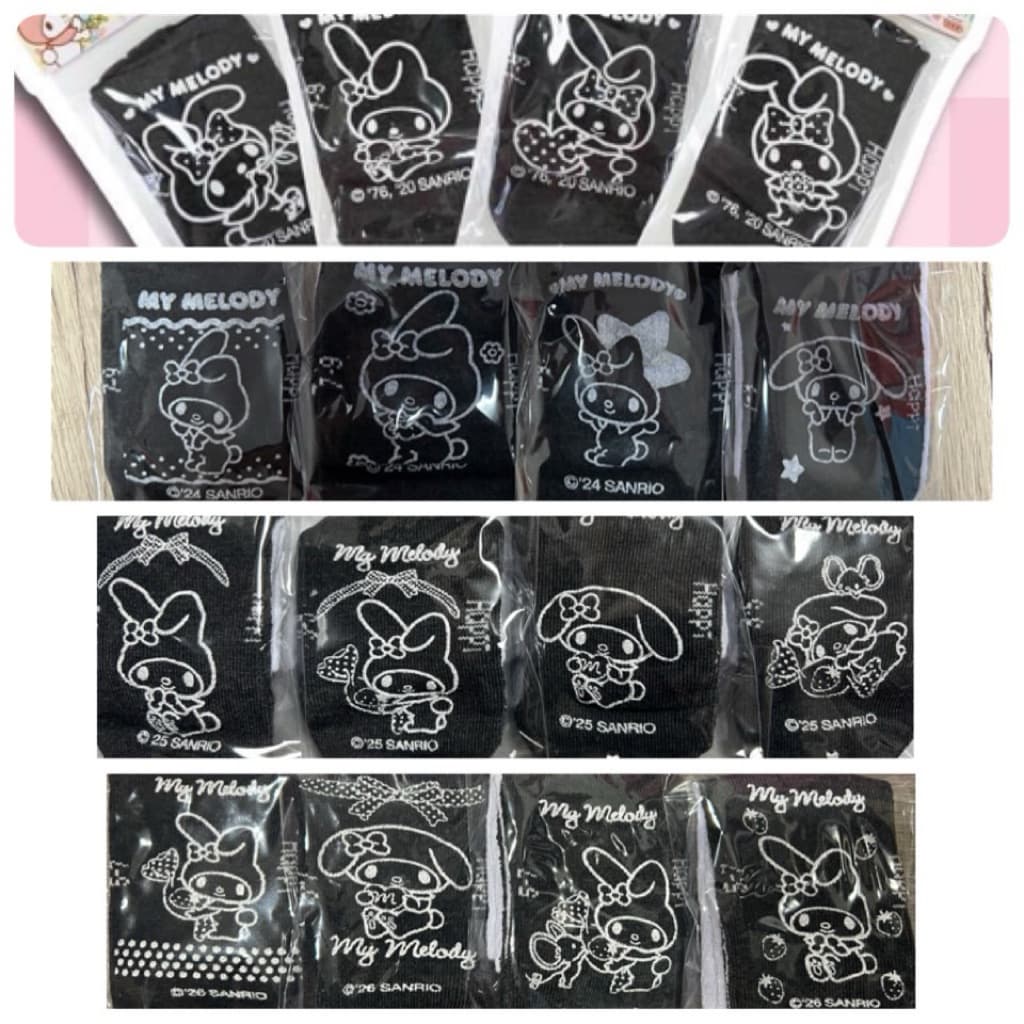ถุงเท้าลายลิขสิทธิ์ Happi by Carson ลาย Mymelody ข้อสั้นมีกันลื่น รูปที่ 9