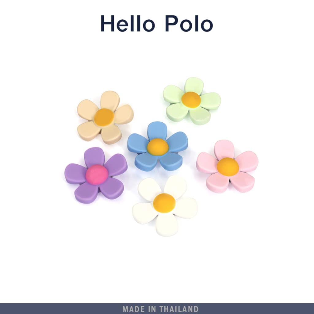 Hello Polo อุปกรณ์ตกแต่งกระเป๋าชายหาด  Jibbitz น่ารัก คาแรกเตอร์การ์ตูน ผู้หญิงกระเป๋าถืออุปกรณ์ตกแต่ง