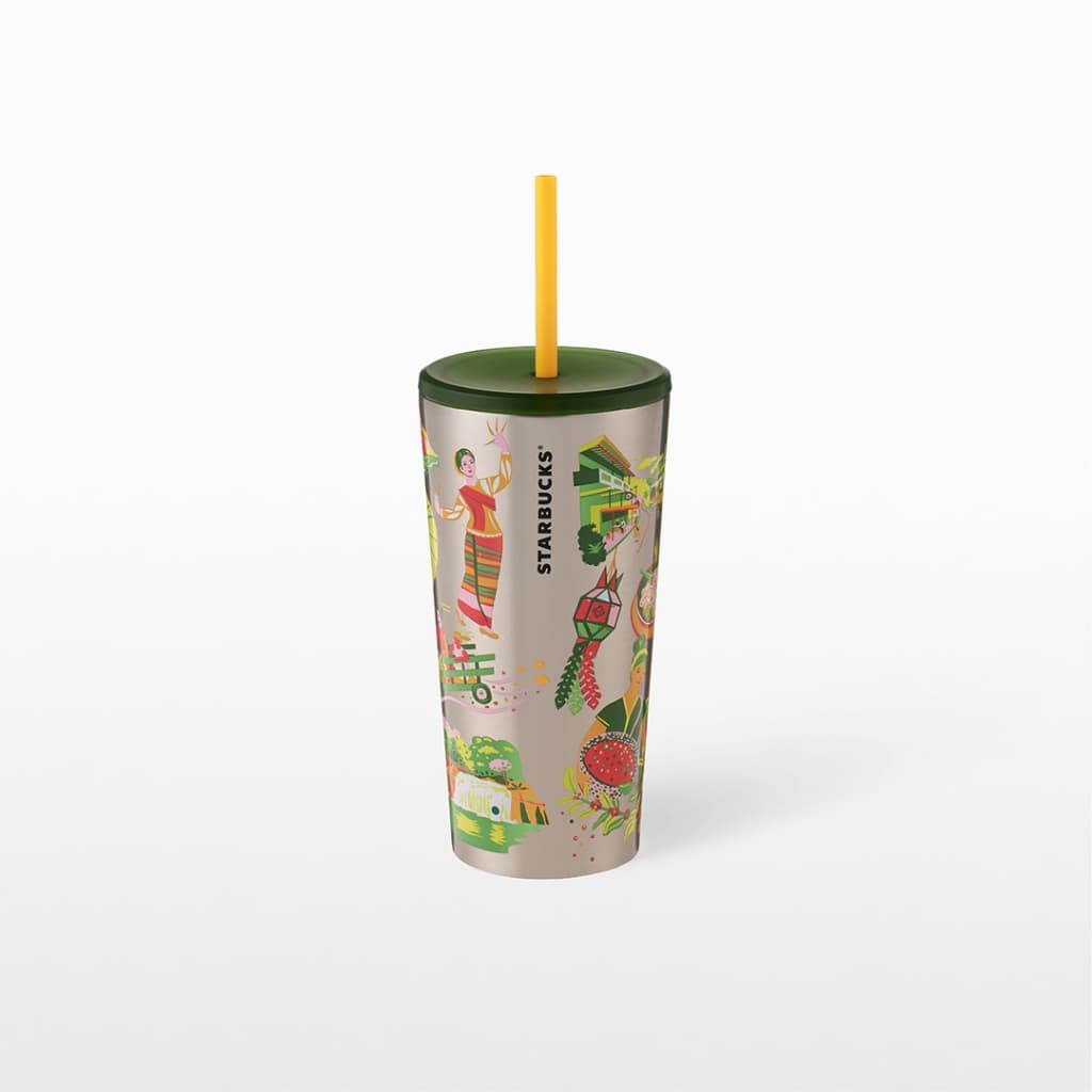 Starbucks Stainless Steel Chiang Mai Discovery Cold Cup 16oz. ทัมเบลอร์สตาร์บัคส์สแตนเลสสตีล ขนาด 16ออนซ์ A11180110 รูปที่ 2