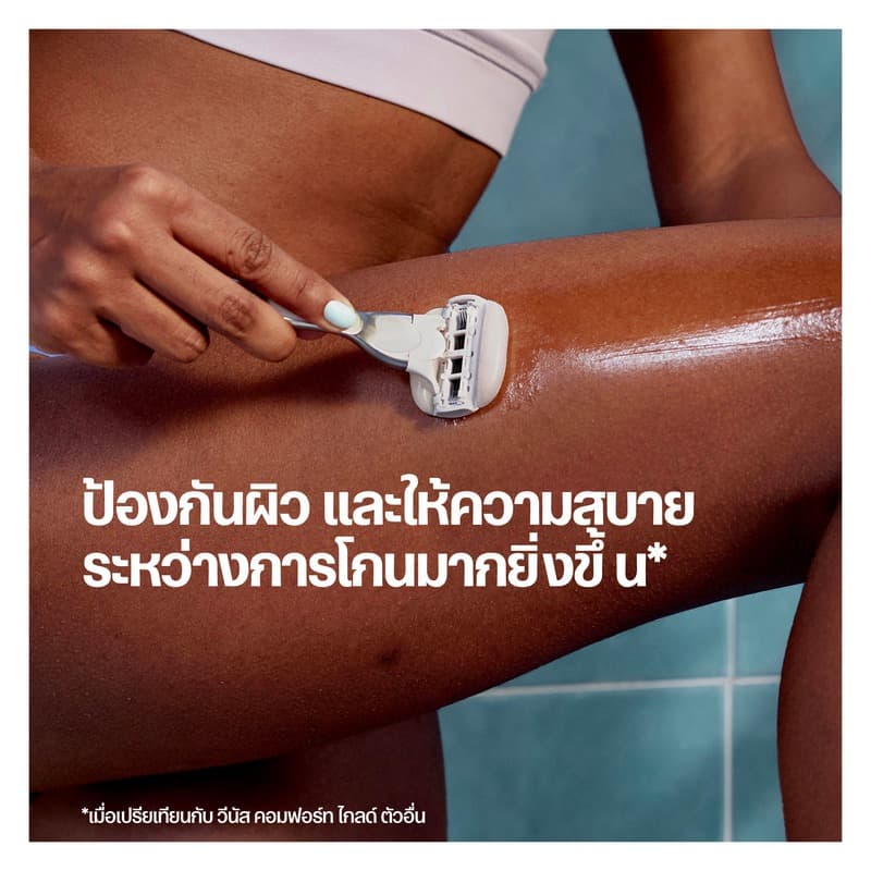 ยิลเลตต์ วีนัส ชูการ์เบอร์รี่ มีดโกน 1 ด้าม พร้อม 6 ชิ้น Gillette Venus Sugarberry Razor and 6 Blades รูปที่ 2