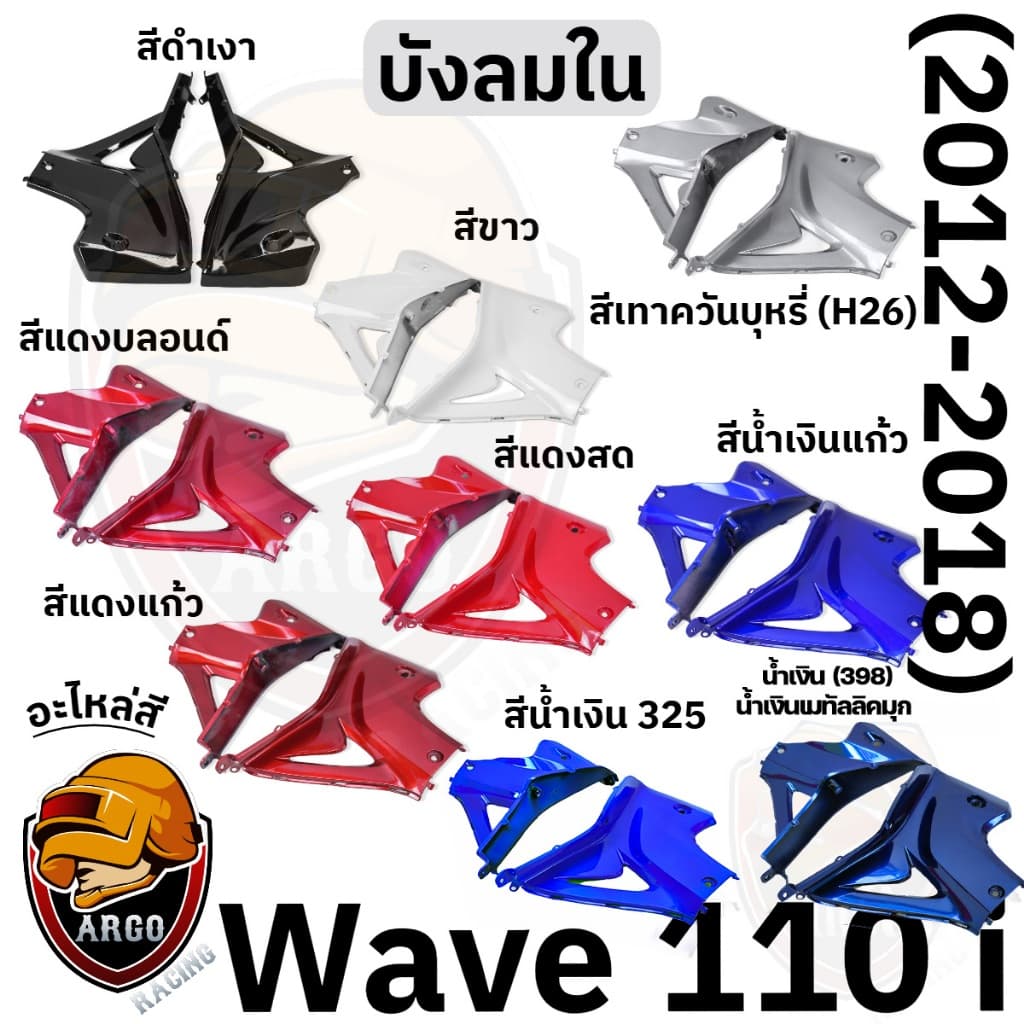 บังลมใน WAVE 110 i งานสีแยกชิ้น งานABS แข็งแรงสีสวย รูปที่ 1