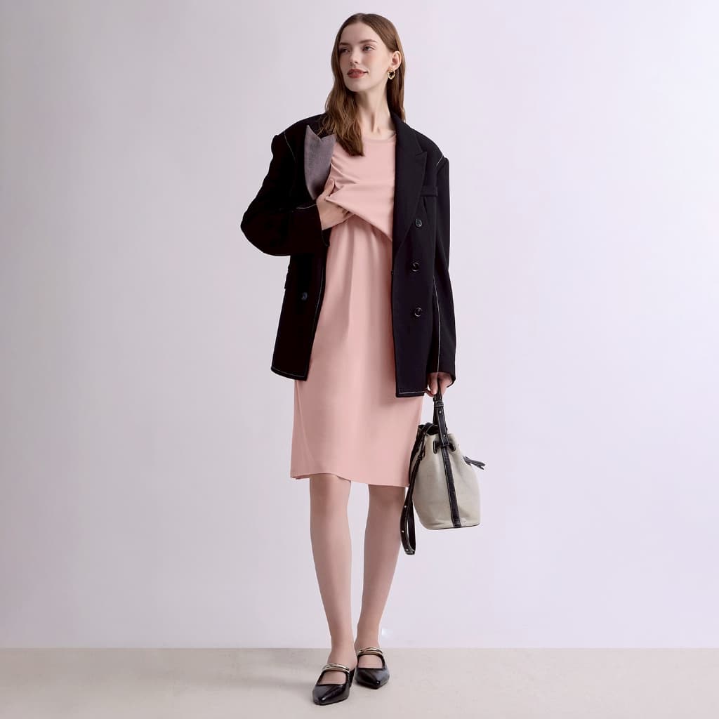 Nitan เดรสให้นม ชุดคลุมท้อง รุ่น Sunrose Maternity and Nursing Dress รูปที่ 2