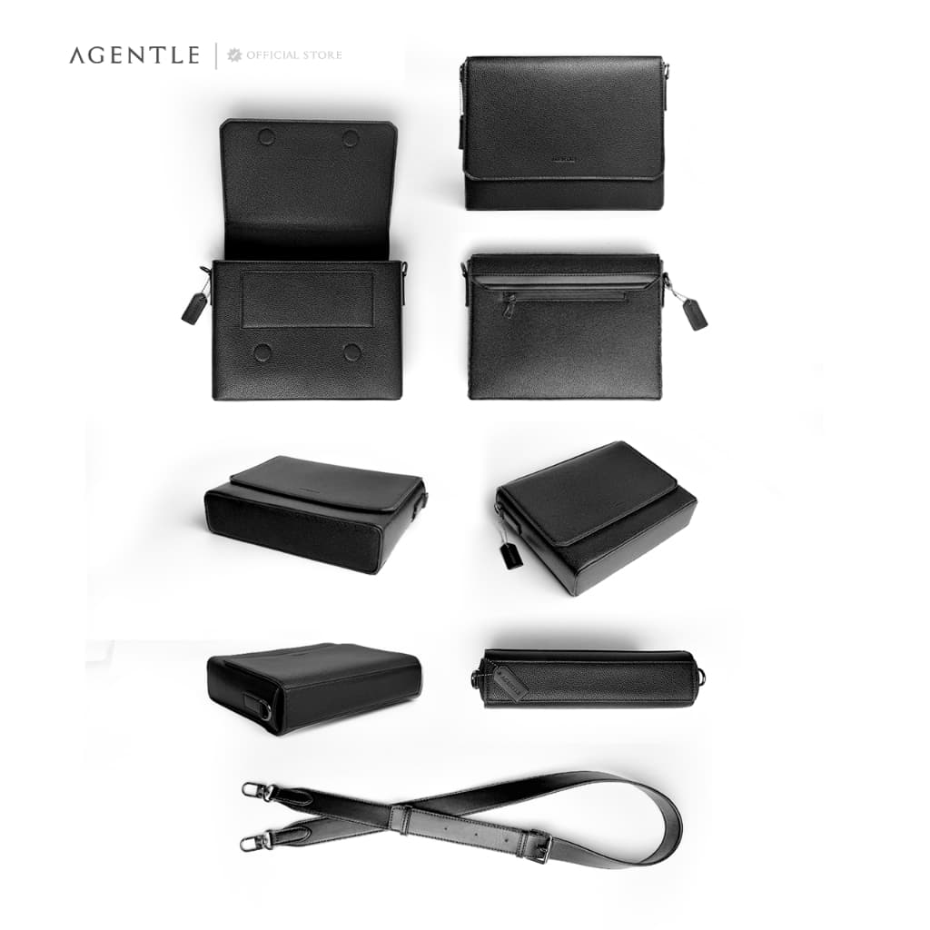 AGENTLE - BOXCASE CITY | กระเป๋าแมสเซนเจอร์ทรงกล่องสี่เหลี่ยมผู้ชาย รูปที่ 7