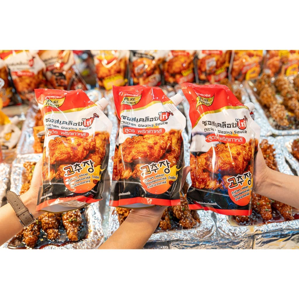 ซอสเคลือบไก่สูตรพริกเกาหลี 1000g ตรา เพียวฟู้ดส์ มีฮาลาล ซอสเกาหลี Chicken glazing รูปที่ 7