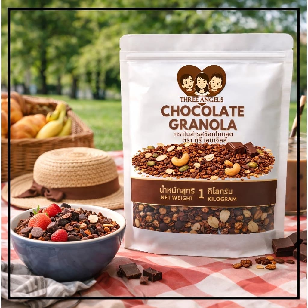 กราโนลา Granola | Best Price & Fast Shipping | Original & Chocolate | 250g-1kg | Three Angels Brand รูปที่ 6