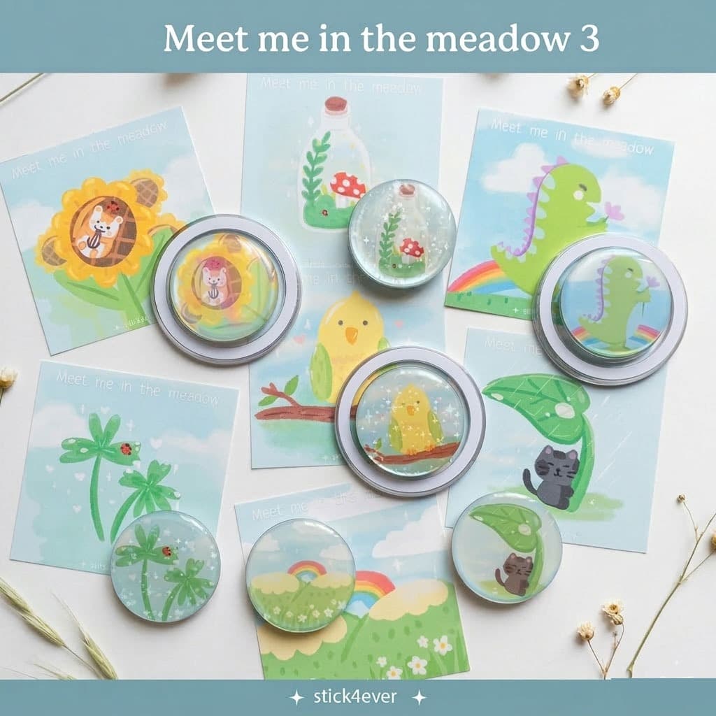 Griptok กริปต๊อก แบบกาวและแม่เหล็ก Meet me in the meadow set รูปที่ 6