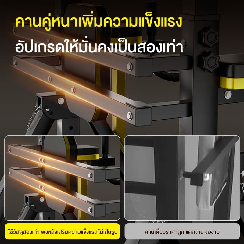 Dobetters บาร์โหนตั้งพื้น All in One ยืดตัว ดึงข้อ วิดพื้น บริหารหน้าท้อง รองรับน้ำหนัก 200กก รูปที่ 6