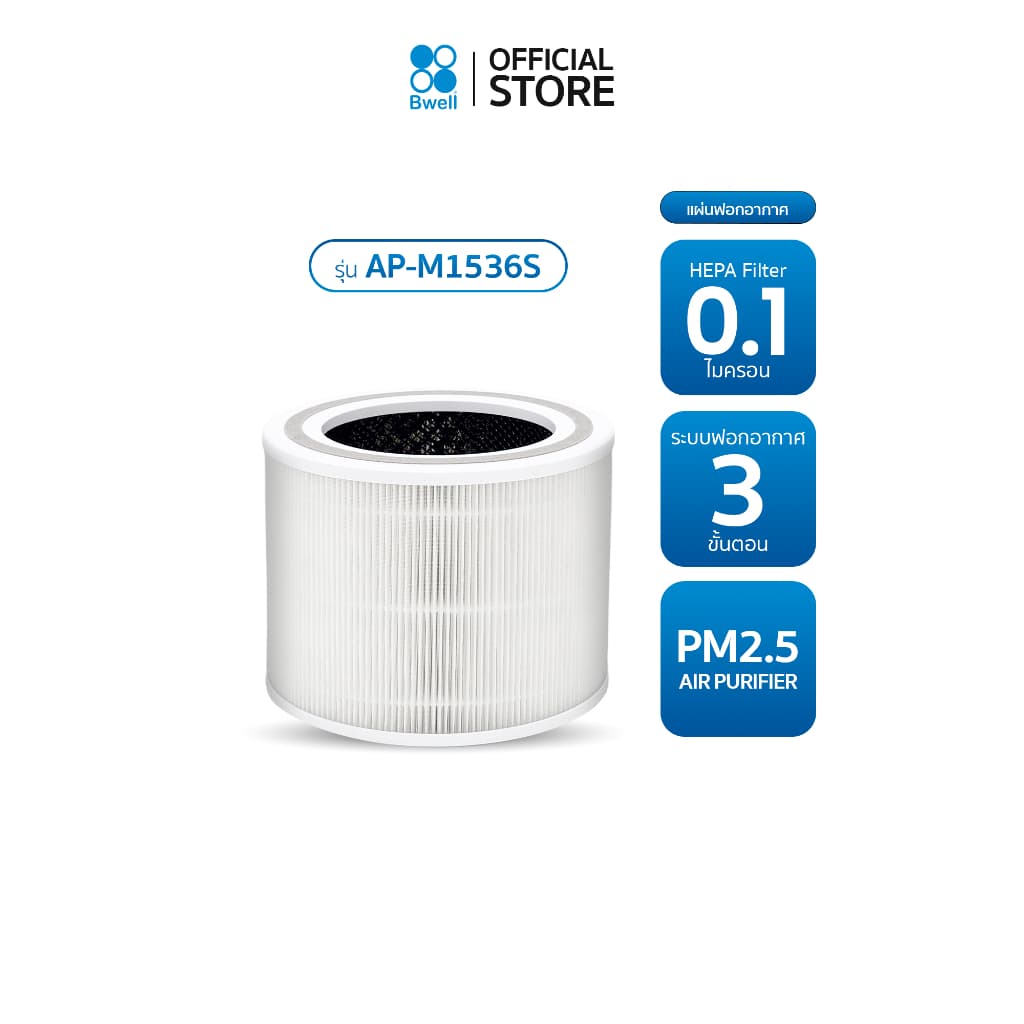 Bwell ชุดแผ่นฟอกอากาศ รุ่น AP-M1536S รูปที่ 1