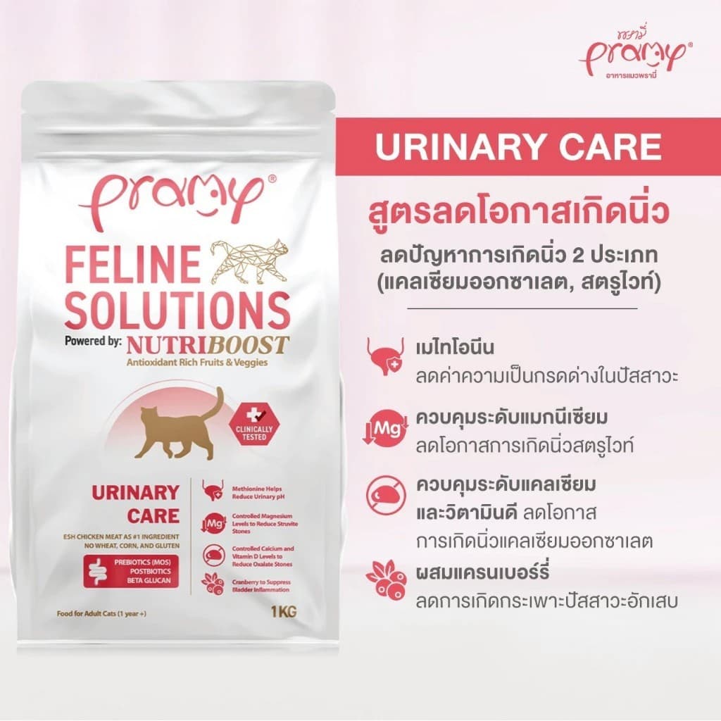 Pramy Feline Solutions อาหารแมวสูตรเฉพาะทาง พัฒนาโดยสัตวแพทย์ ตอบโจทย์น้องแมวที่มีปัญหาสุขภาพ รูปที่ 4