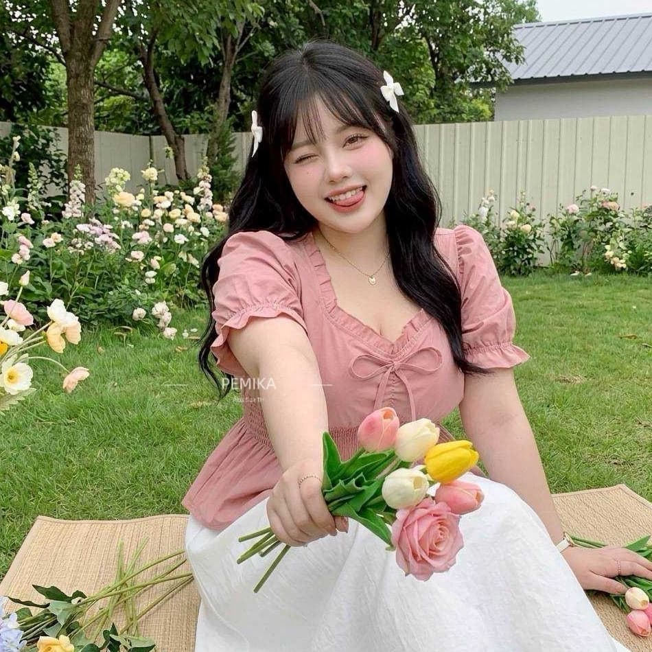 C20 เสื้อสาวอวบ สีพื้นเรียบ ทรงPeplum สวย ใส่สบาย แต่งโบว์หน้า มีสม็อคเอวยืด รอบอกใหญ่พิเศษ 32-60 นิ้ว รูปที่ 4