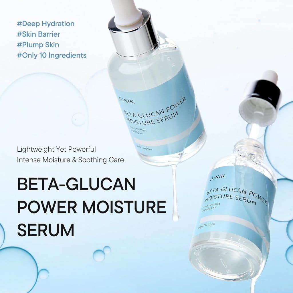 Iunik Beta-Glucan Power Moisture Serum 50ml | ให้ผิวเรียบเนียนและอ่อนนุ่ม เบต้ากลูแคน พาวเวอร์ มอยส์เจอร์ รูปที่ 3
