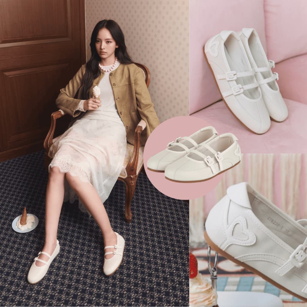 Minx รุ่น Heartie รองเท้า maryjane ทรงสปอร์ต ลายหัวใจ minxshoes รูปที่ 5