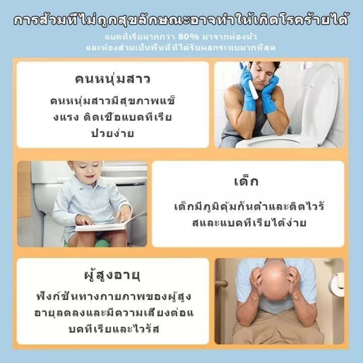 4 ชิ้น เจลดับกลิ่นชักโครก Toilet Gel Cleaner เจลหอม ดับกลิ่นห้องน้ำ เจลทำความสะอาด เจลลดคราบ ชักโครก น้ำยาทำความสะอาด รูปที่ 7