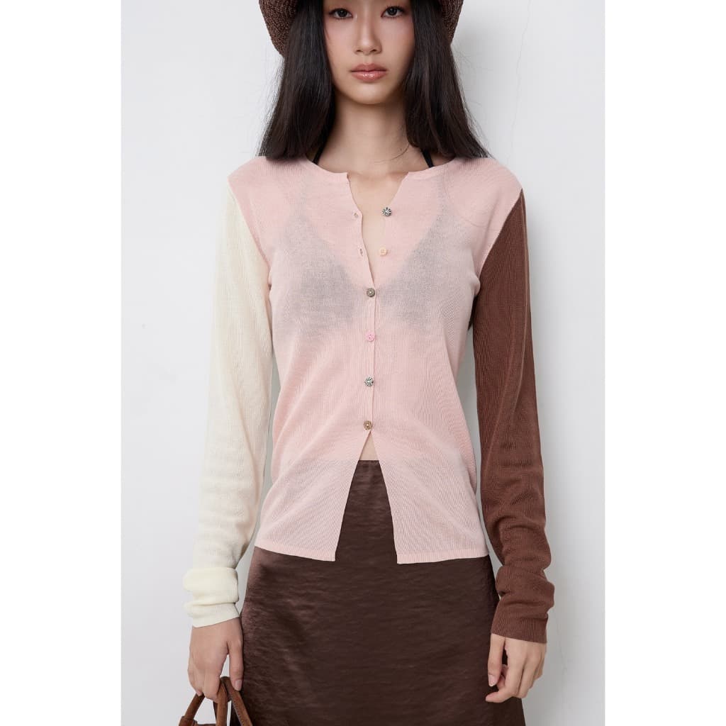 T1233 Multi knitted Cadigan รูปที่ 1