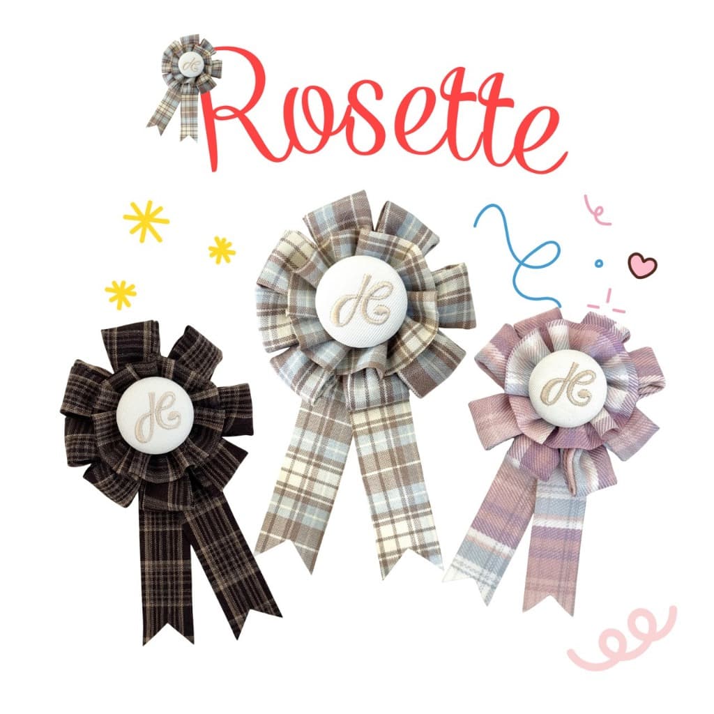 JARINYA เข็มกลัด Rosette Ribbon JY รูปที่ 1