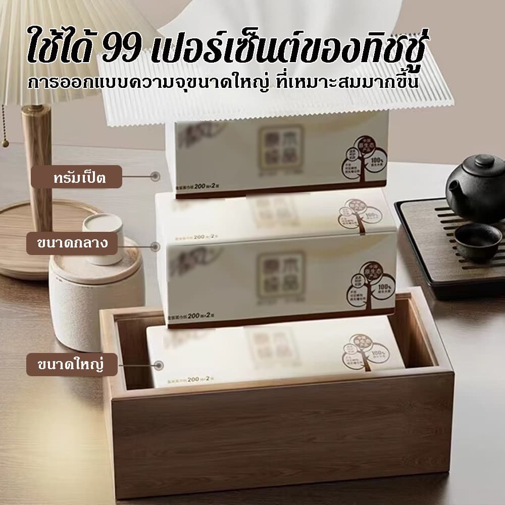 ล่องทิชชู่ลายไม้วอลนัท, กล่องกระดาษวาดไม้ชนบทหรูหรา, กล่องตกแต่งสี่เหลี่ยมผืนผ้าหรูหราผู้ถือผ้าเช็ดปากไม้ครัว รูปที่ 2