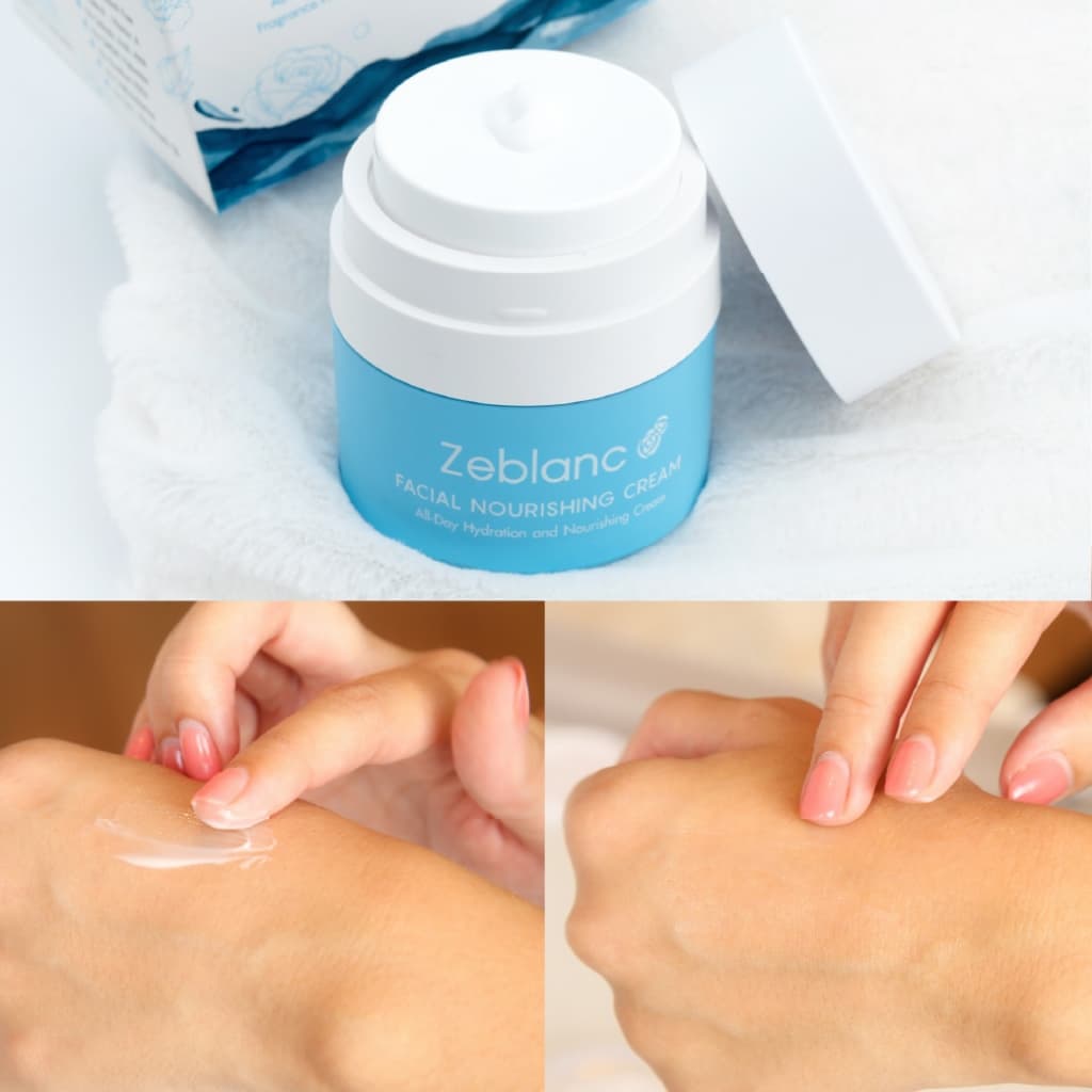 ครีมบำรุงผิวหน้าคนท้อง ให้ความชุ่มชื้น Zeblanc Facial Nourishing Cream ปราศจากน้ำหอมและพาราเบน Moisturizer Skincare รูปที่ 5