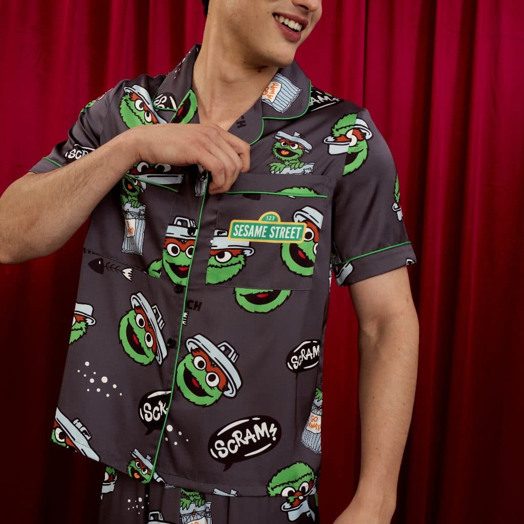 Muslin Pajamas Sesame Collection ชุดนอนใส่เที่ยว ลาย Oscar รูปที่ 2