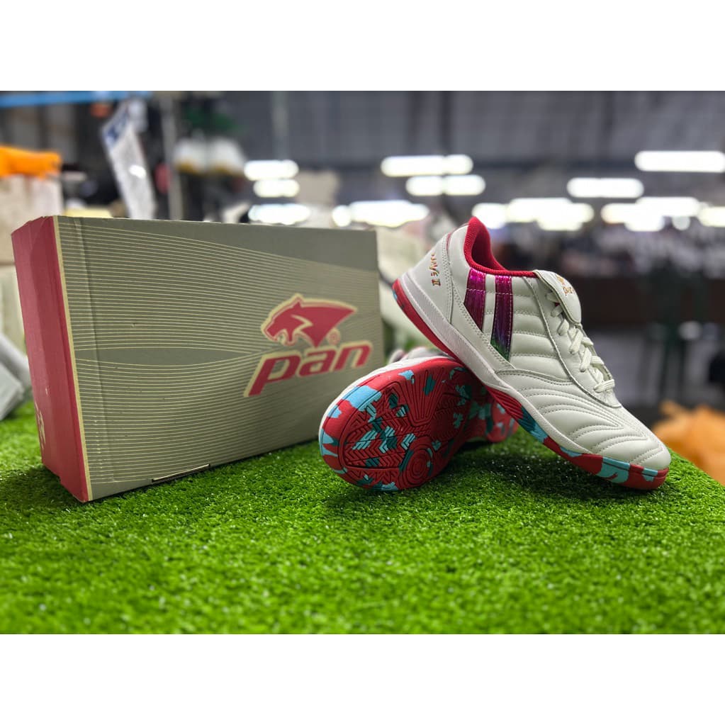 {รับประกันสินค้า } รองเท้าฟุตซอลหนังวัวแท้ Pan Wave PF-14WE รูปที่ 8