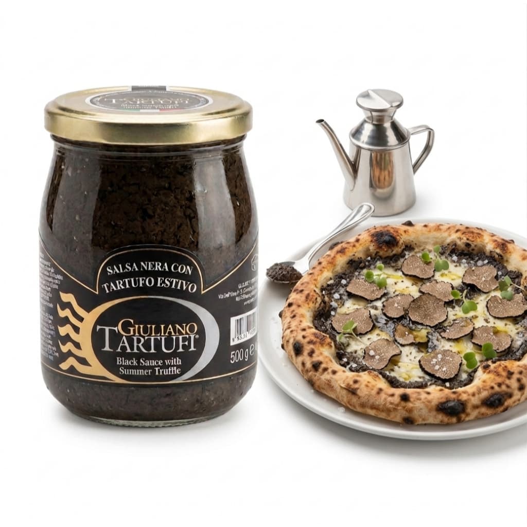 ซอสเห็ดทรัฟเฟิล ซอสทรัฟเฟิลดำ Giuliano Tartufi Black Truffle Sauce 180g/500g รูปที่ 1
